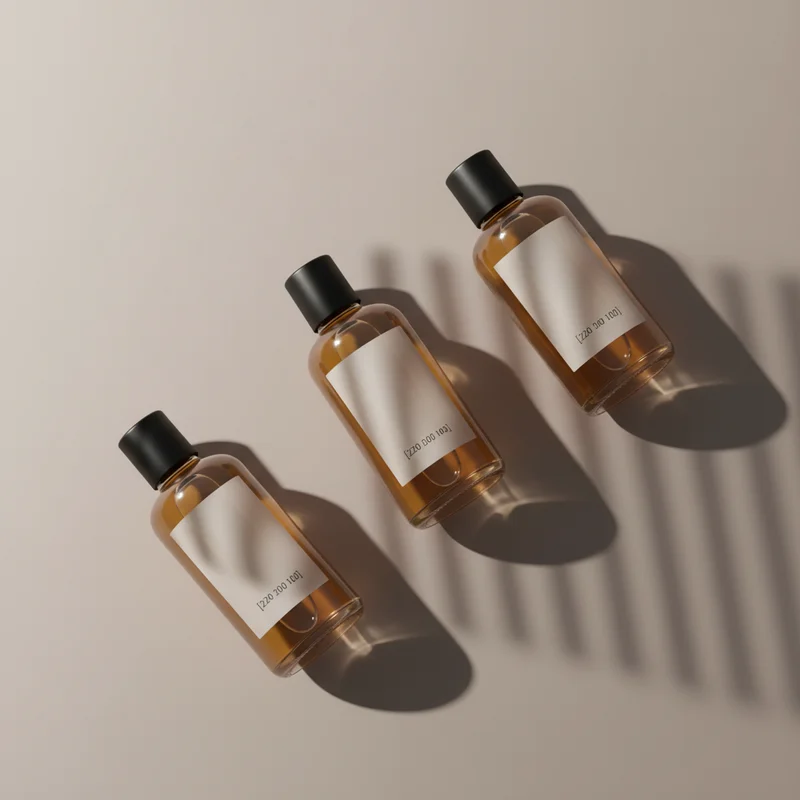 Elegant duo perfume bottles