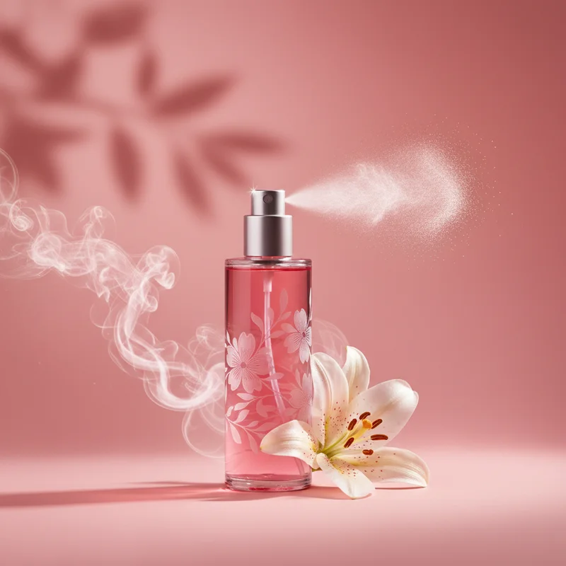 Floral scented spray mist