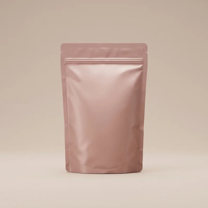 Minimalist pink pouch mockup