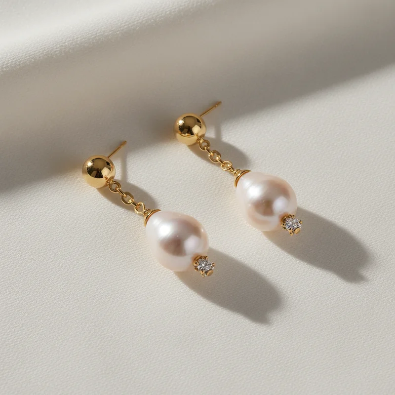 Elegant Pearl Drop Earrings