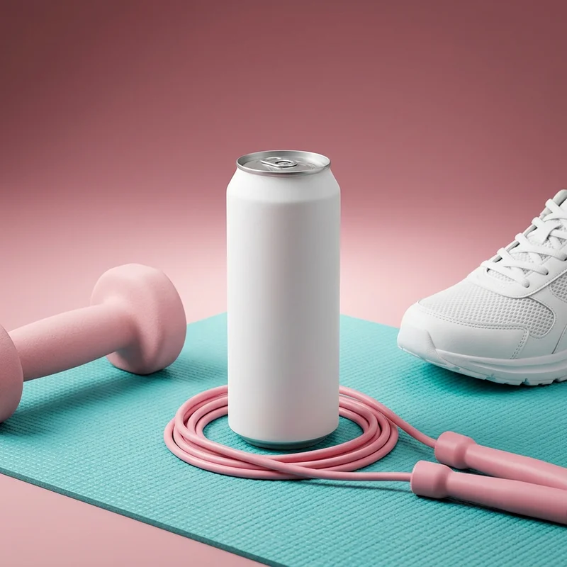 Workout energy can mockup
