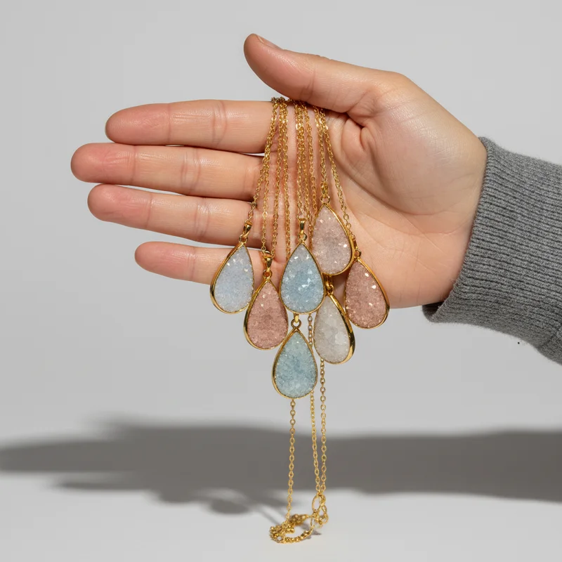 Delicate pearl drop necklace