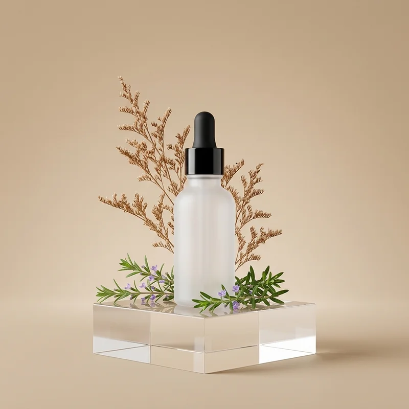 Natural serum on acrylic block