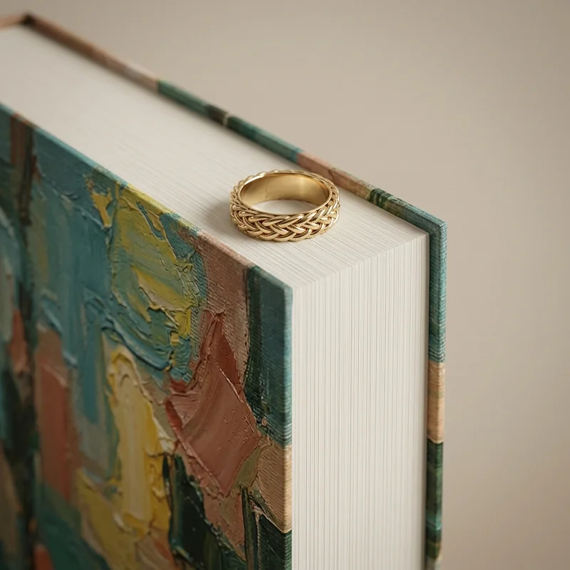 Vintage book on wooden surface
