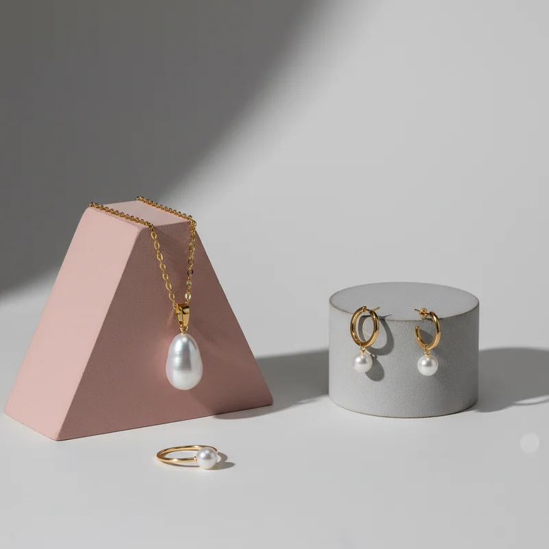 Elegant pearl jewelry collection