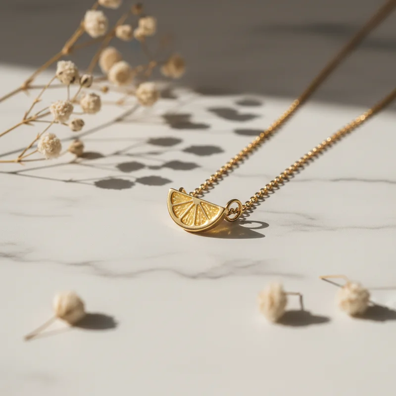 Zesty Lemon Slice Necklace
