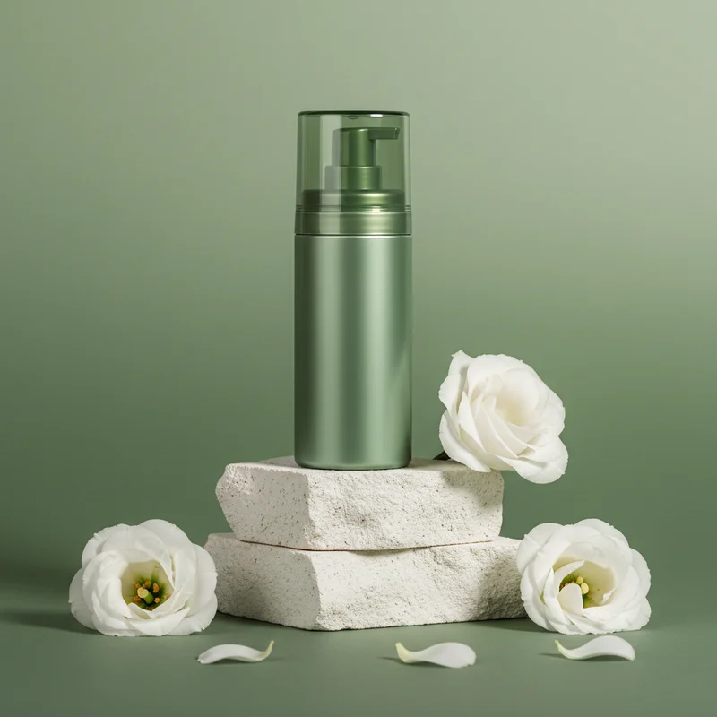 Elegant beauty on lush green