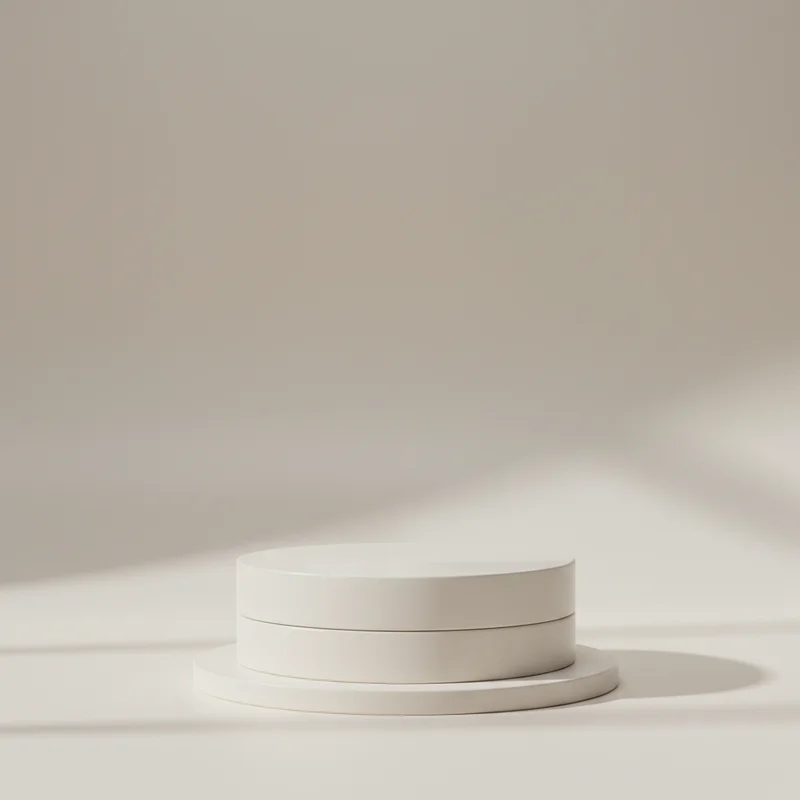 Minimalist product display pedestals