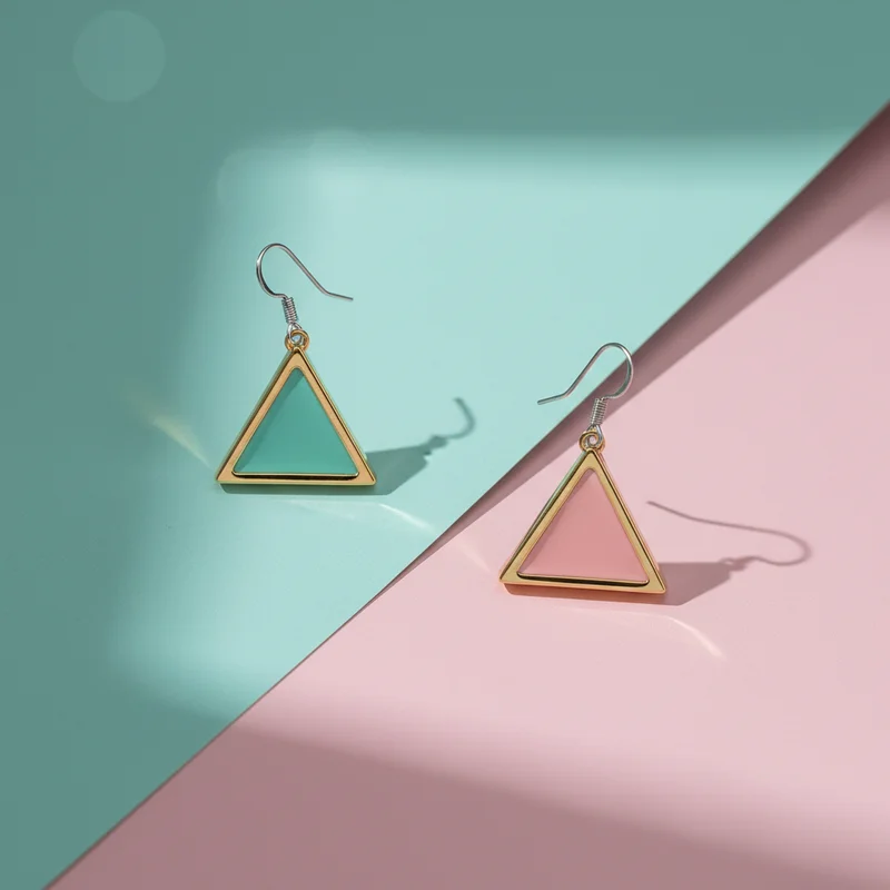 Playful geometric earrings