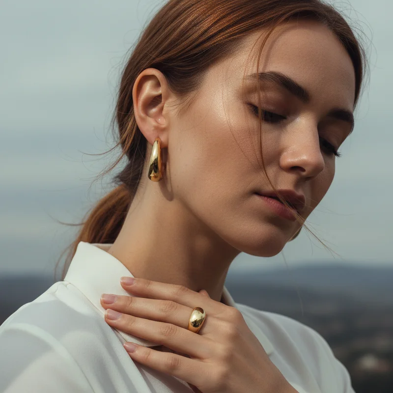 Elegant Gold Hoop Accessories