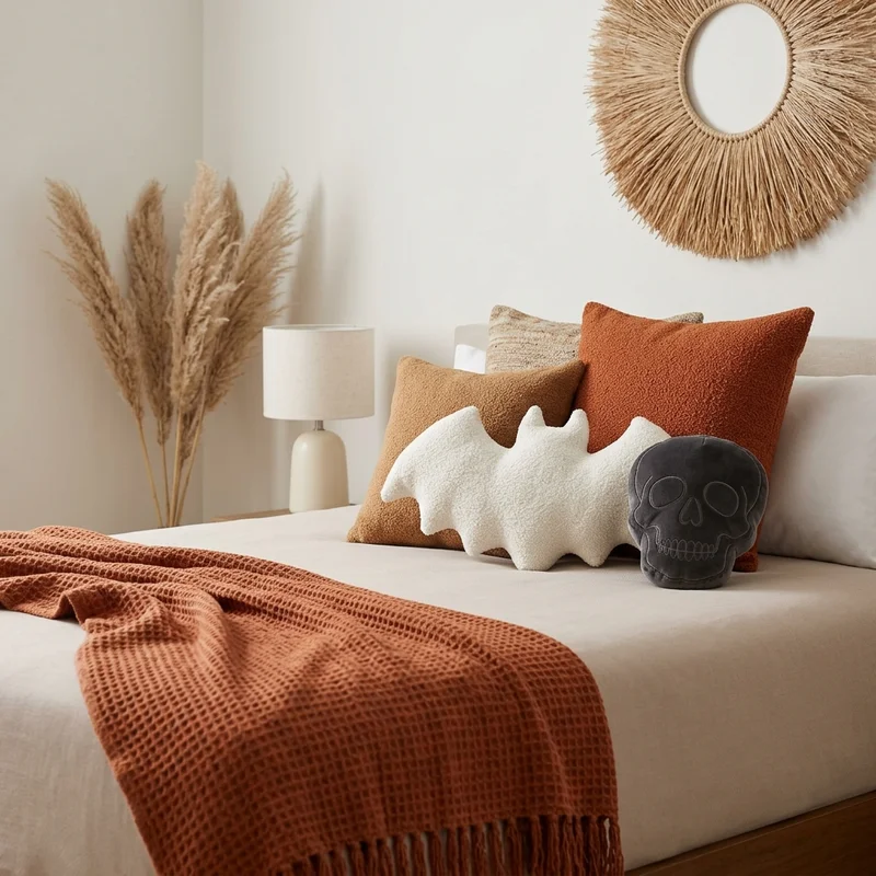 Cozy Halloween Bedroom Decor