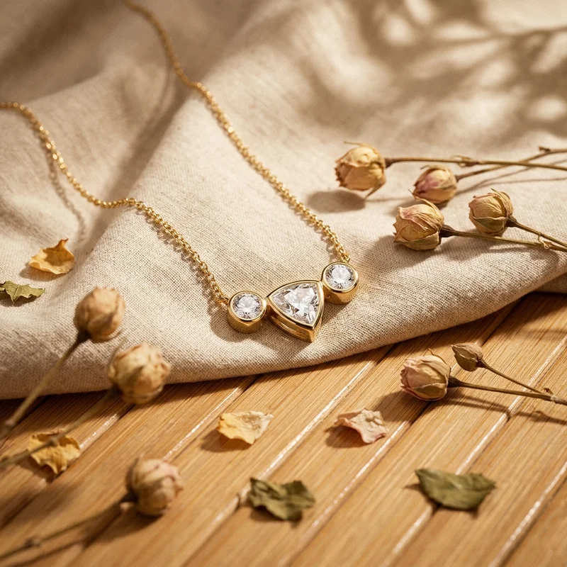 Delicate golden jewellery