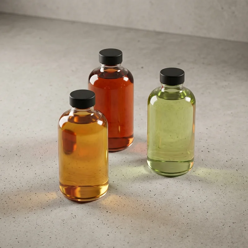 Trio of bottles on concrete