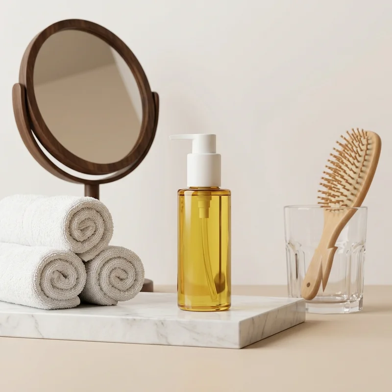 Luxury skincare on marble