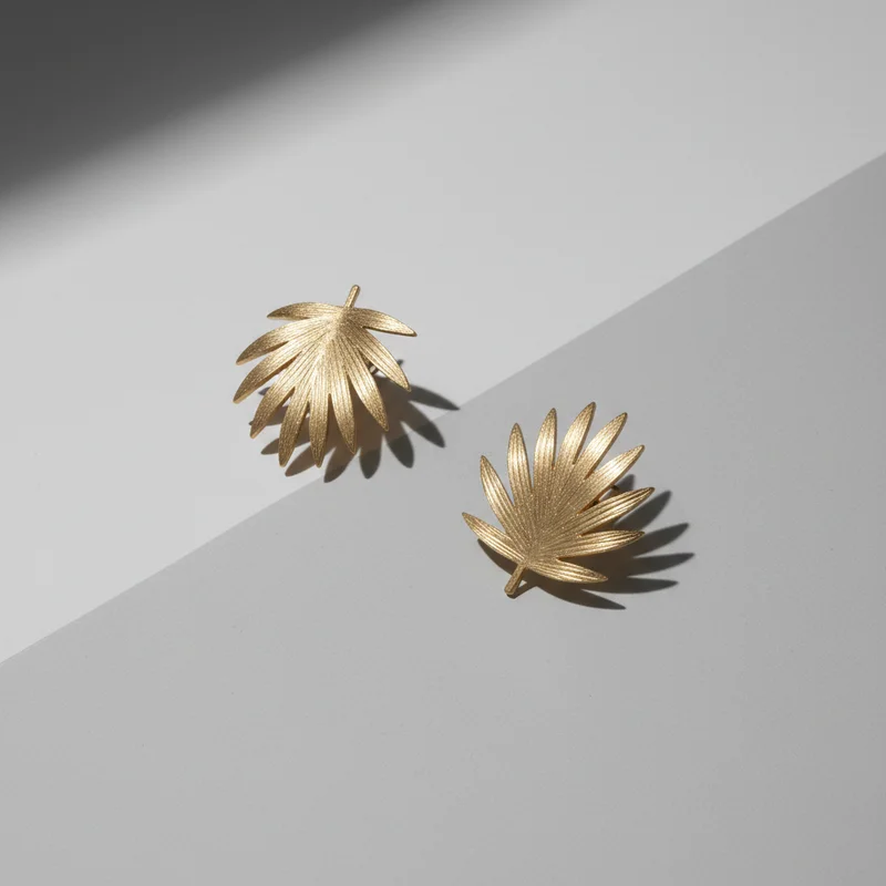 Elegant Gold Leaf Earrings