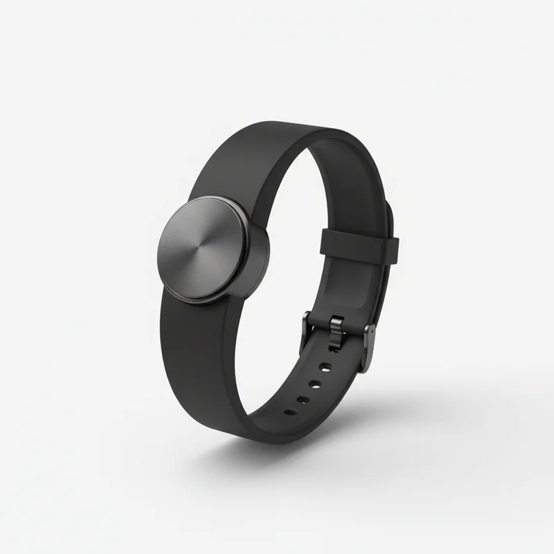 Sleek black tech wearable
