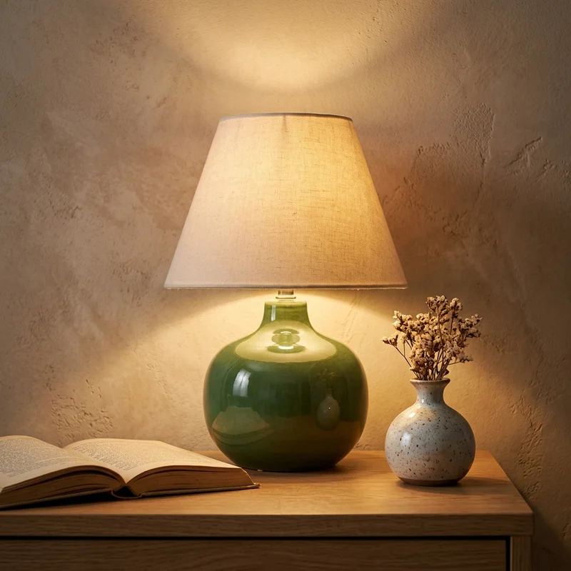 Warm ceramic table lamp