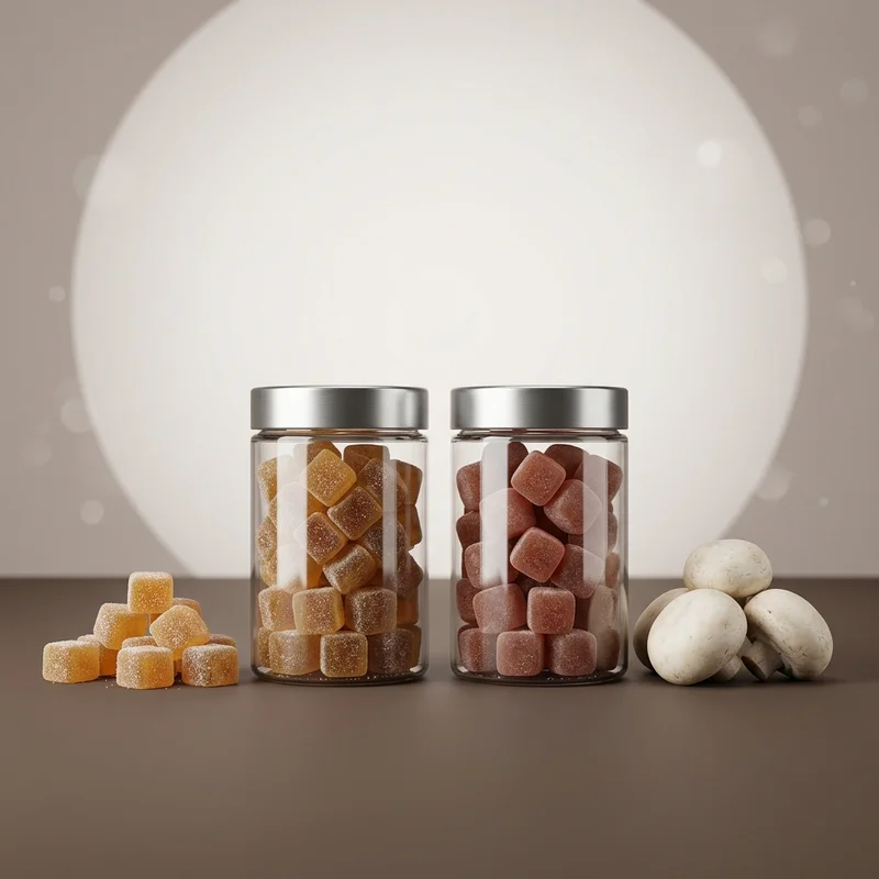 Gummy supplements with mushrooms