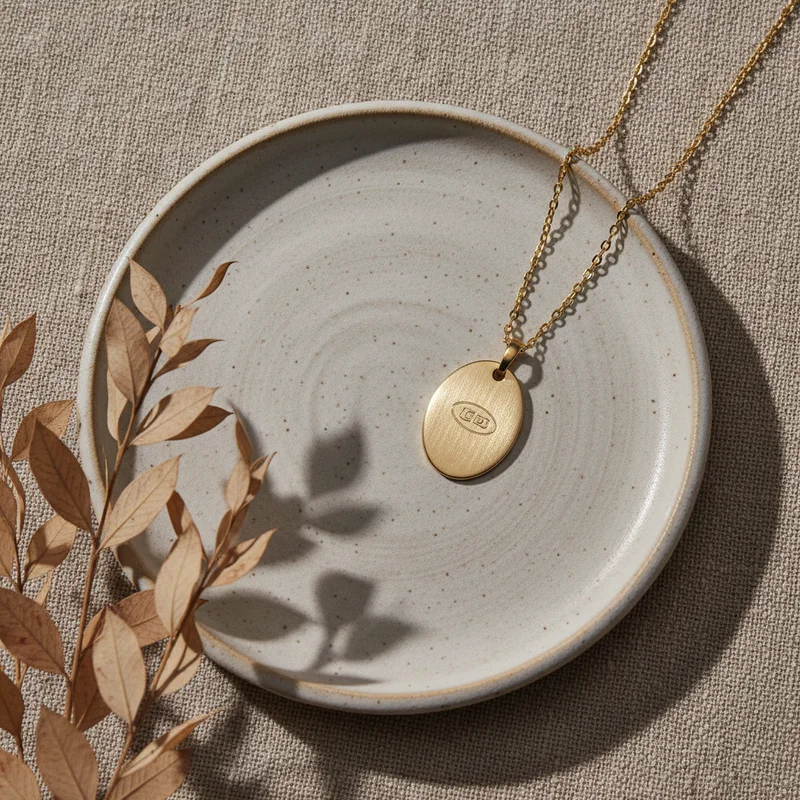 Delicate Gold Pendant Necklace