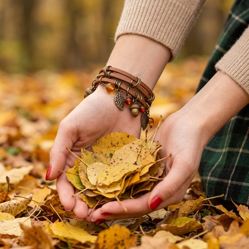 Autumn charm bracelet lifestyle