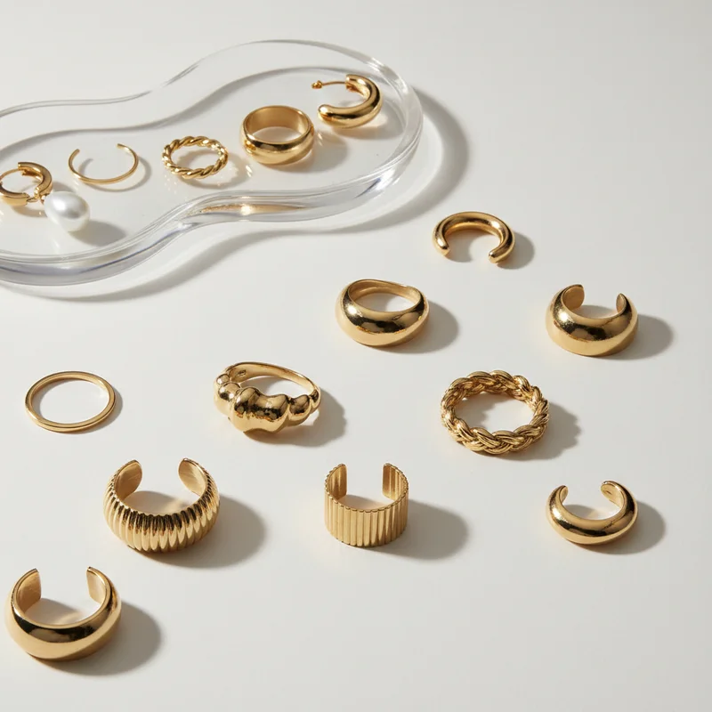 Elegant Gold Hoop Earrings