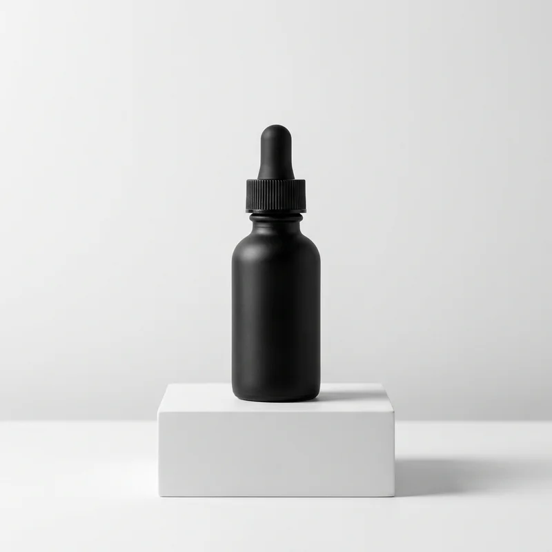 Sleek serum on pedestal