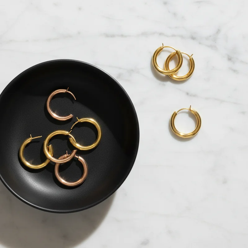 Chic Gold Jewelry Display