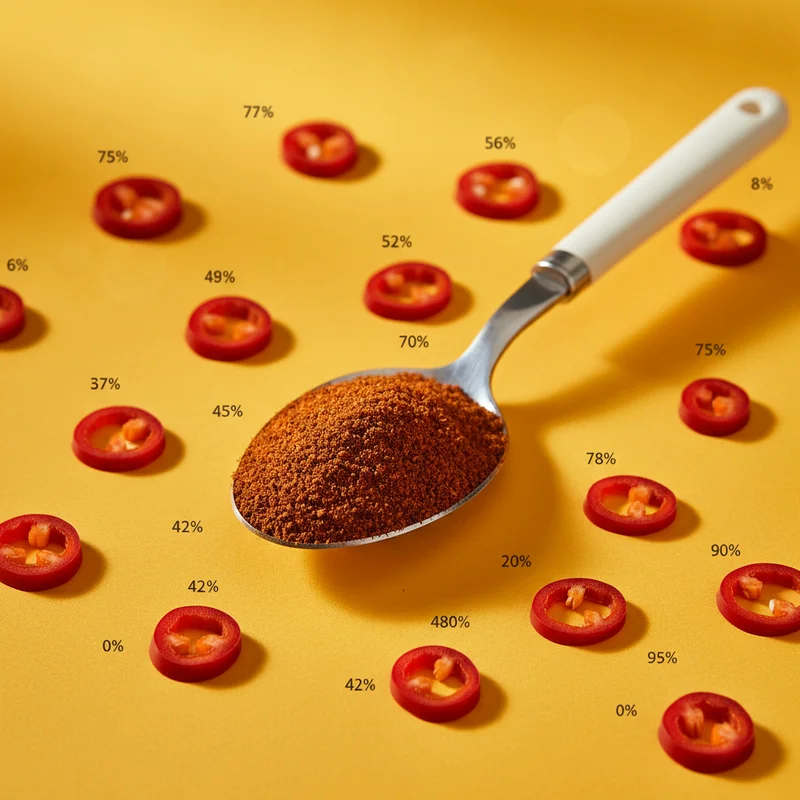 Spicy chili powder infographic