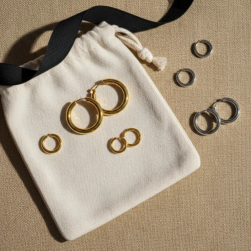 Chic jewelry pouch display