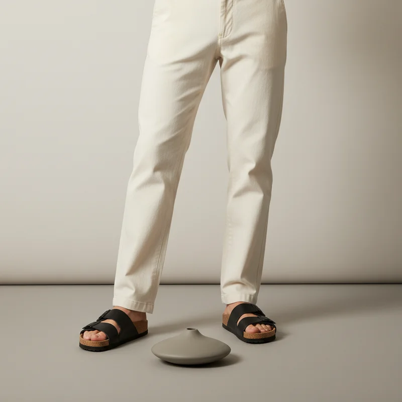 Minimalist style with sandals