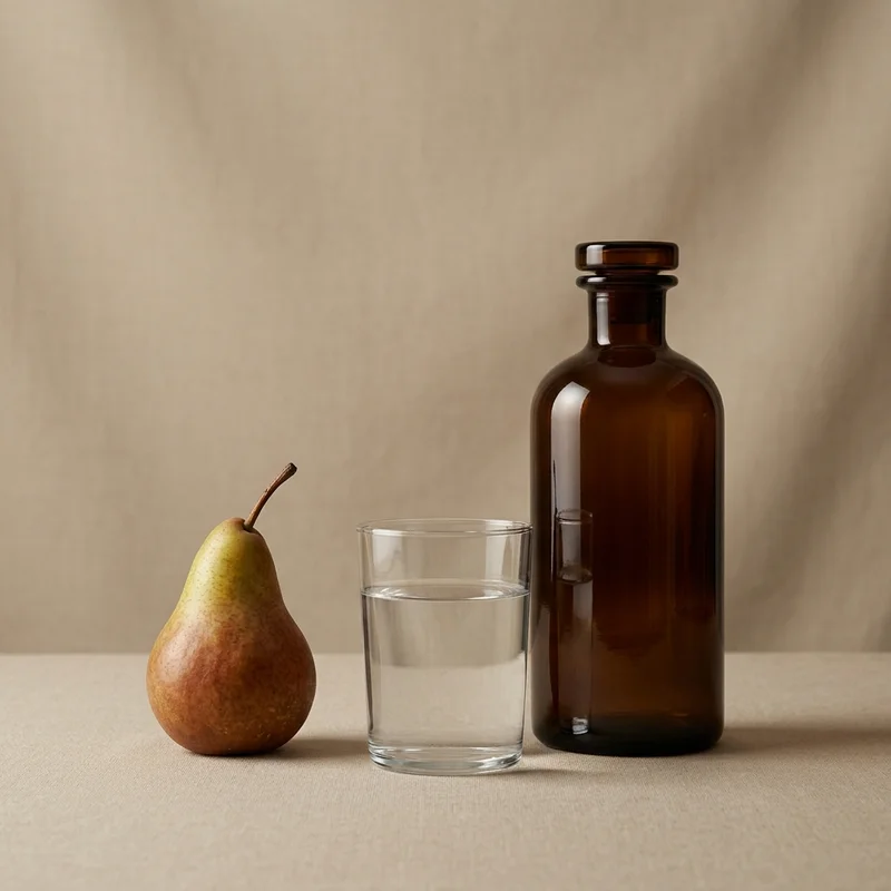 Rustic still life with bottle