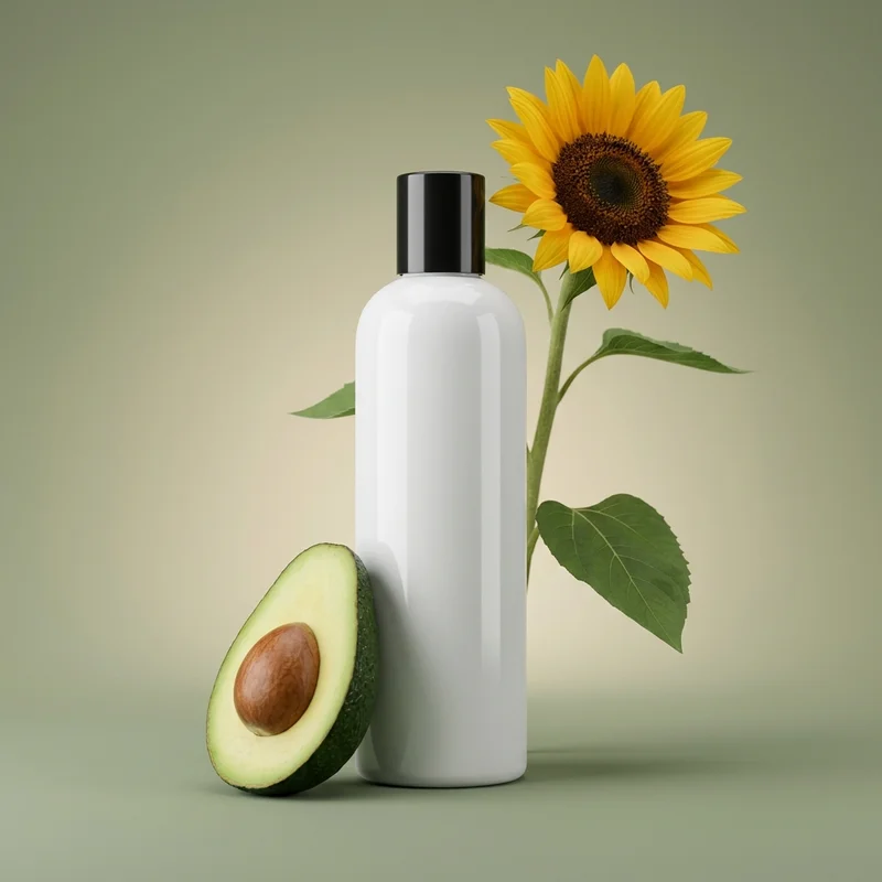 Natural skincare with avocado & sunflower