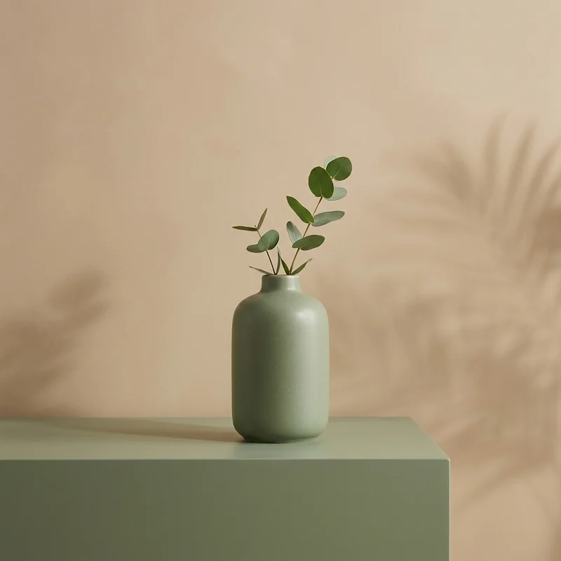 Minimalist decor with plant