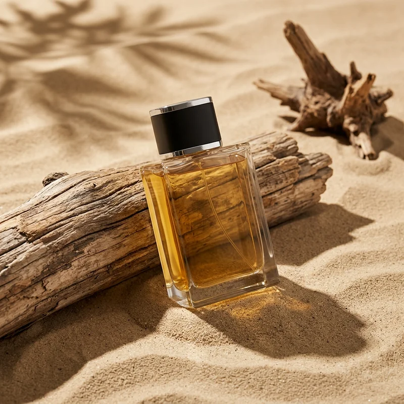 Desert driftwood perfume scene