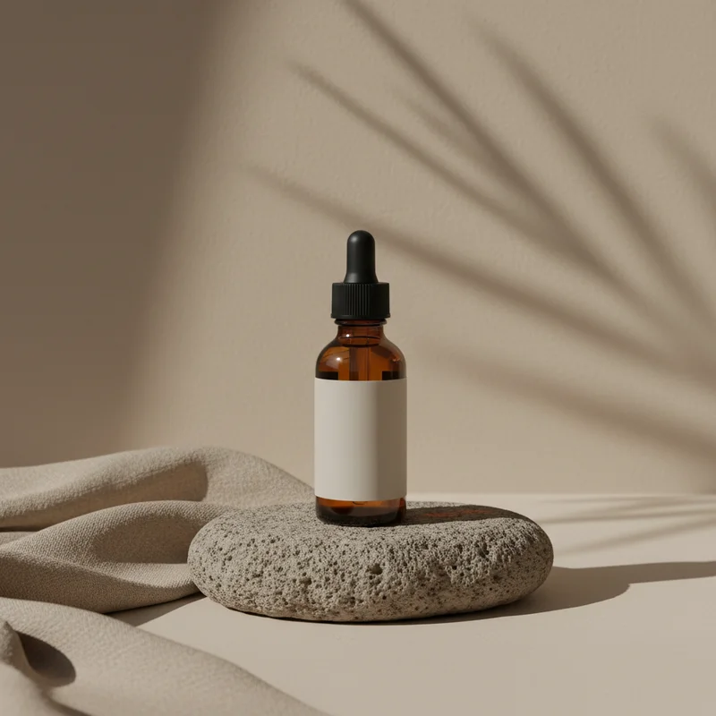 Amber dropper bottle