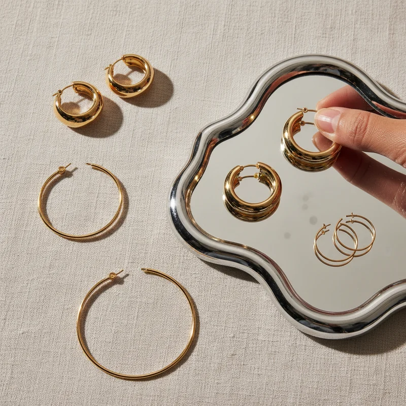 Elegant Gold Hoop Earrings