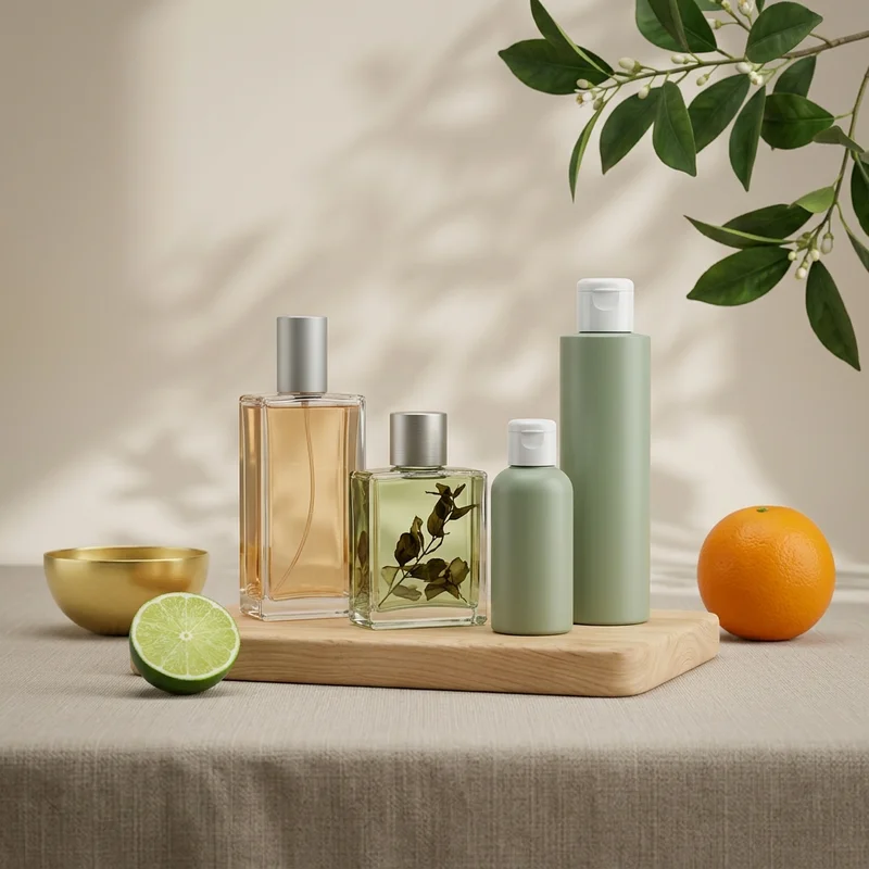 Natural citrus skincare collection