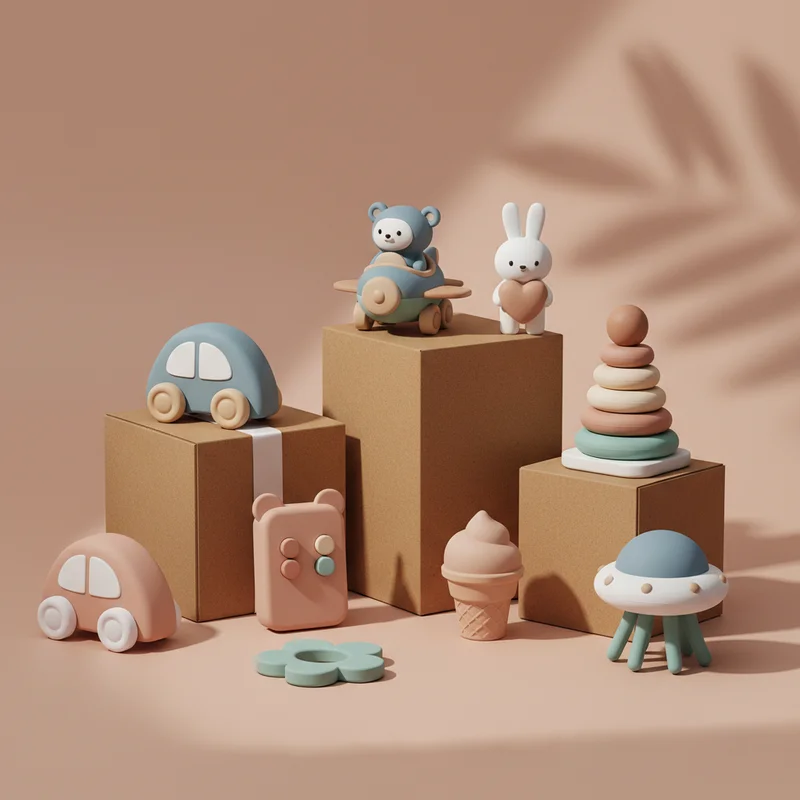 Adorable baby toys collection