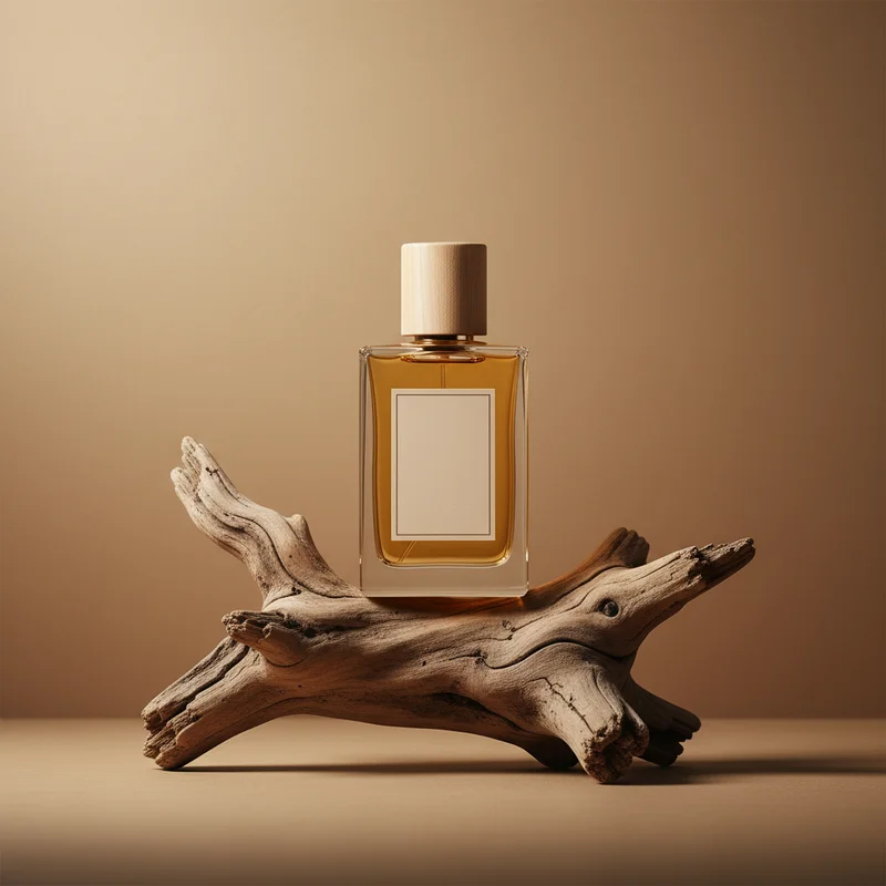 Serene fragrance on driftwood