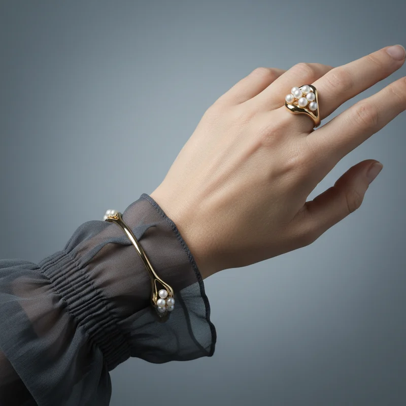 Elegant ruffled cuff
