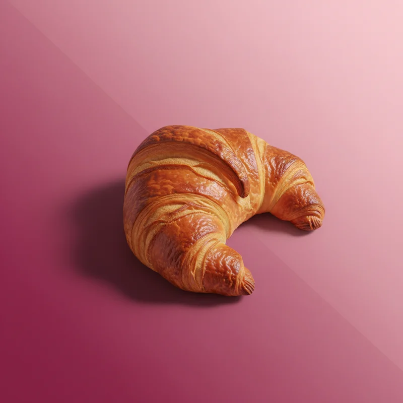 Vibrant Croissant Delight