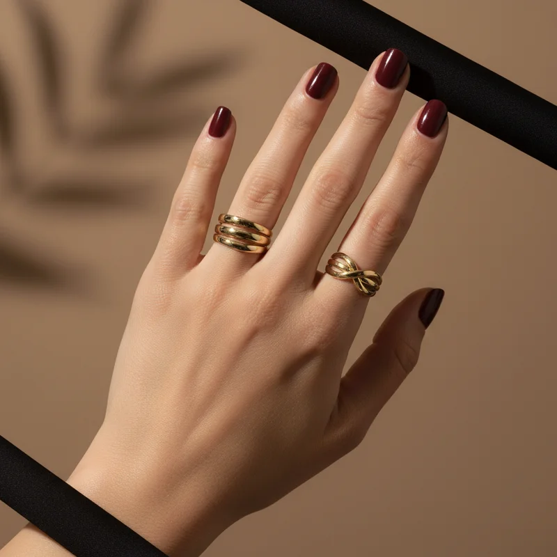 Chic Stacked Rings