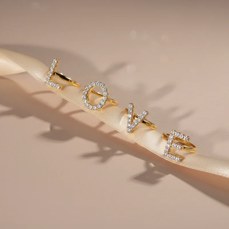 Elegant rings on silk