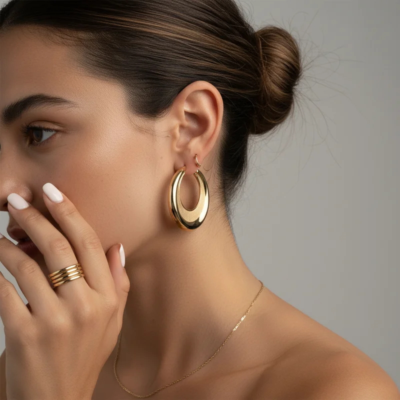 Chic Gold Jewellery Portrait