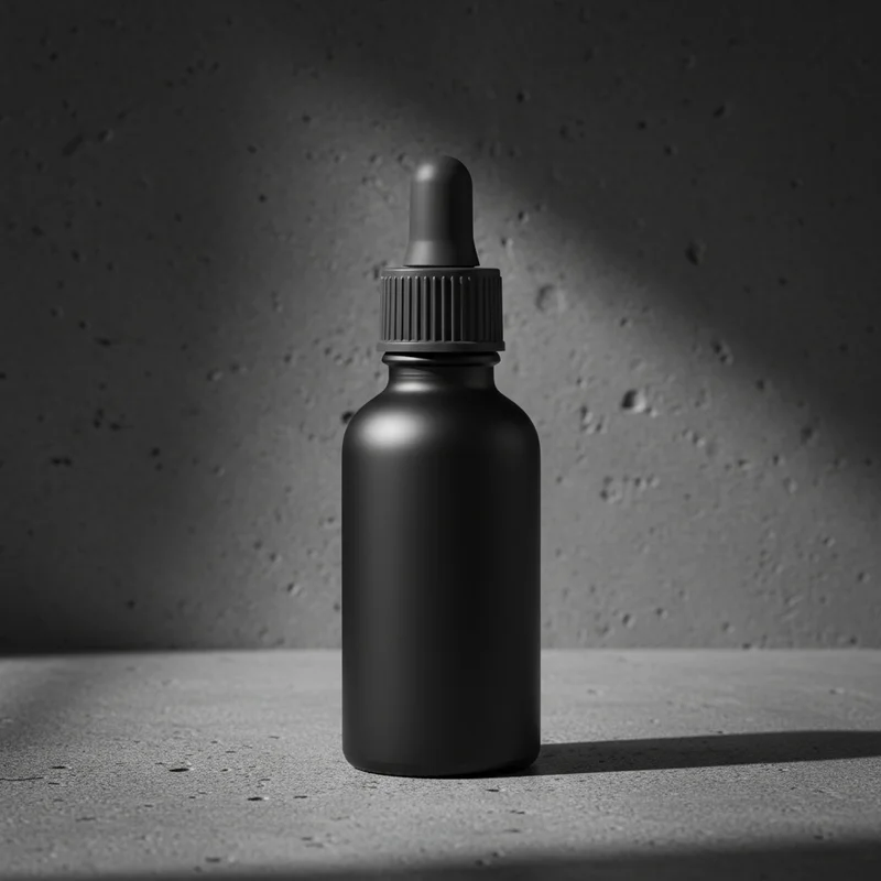 Dramatic Skincare Bottle Shadow Play