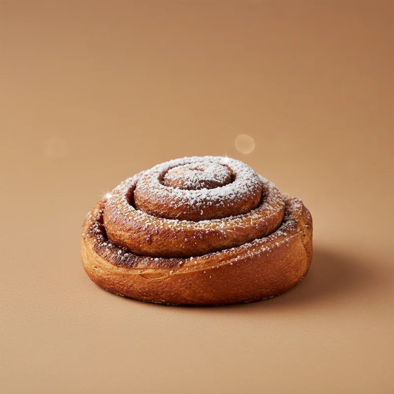 Delicious cinnamon roll pastry
