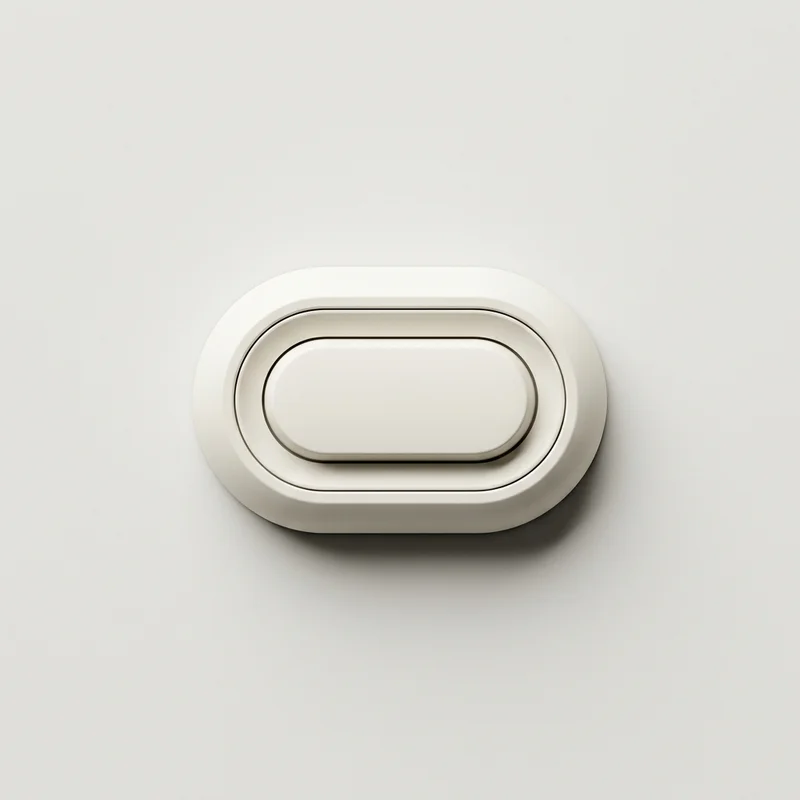 Minimalist white oval tray