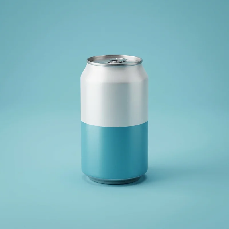 Minimalist two-tone beverage can