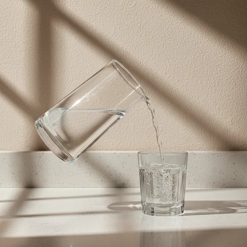 Refreshing Water with Dramatic Light