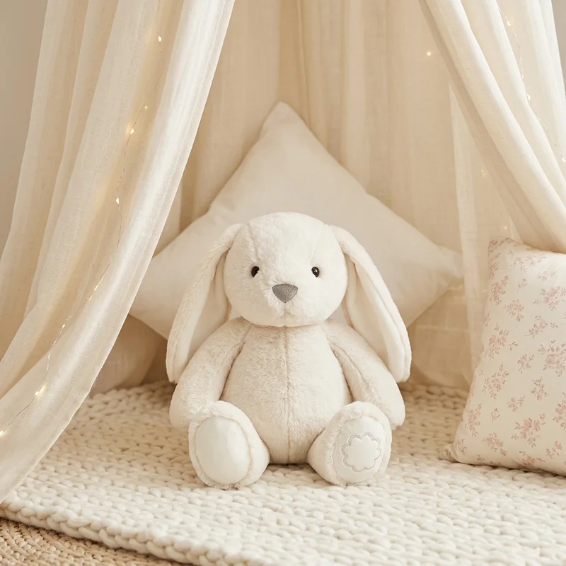 Cozy bunny in teepee